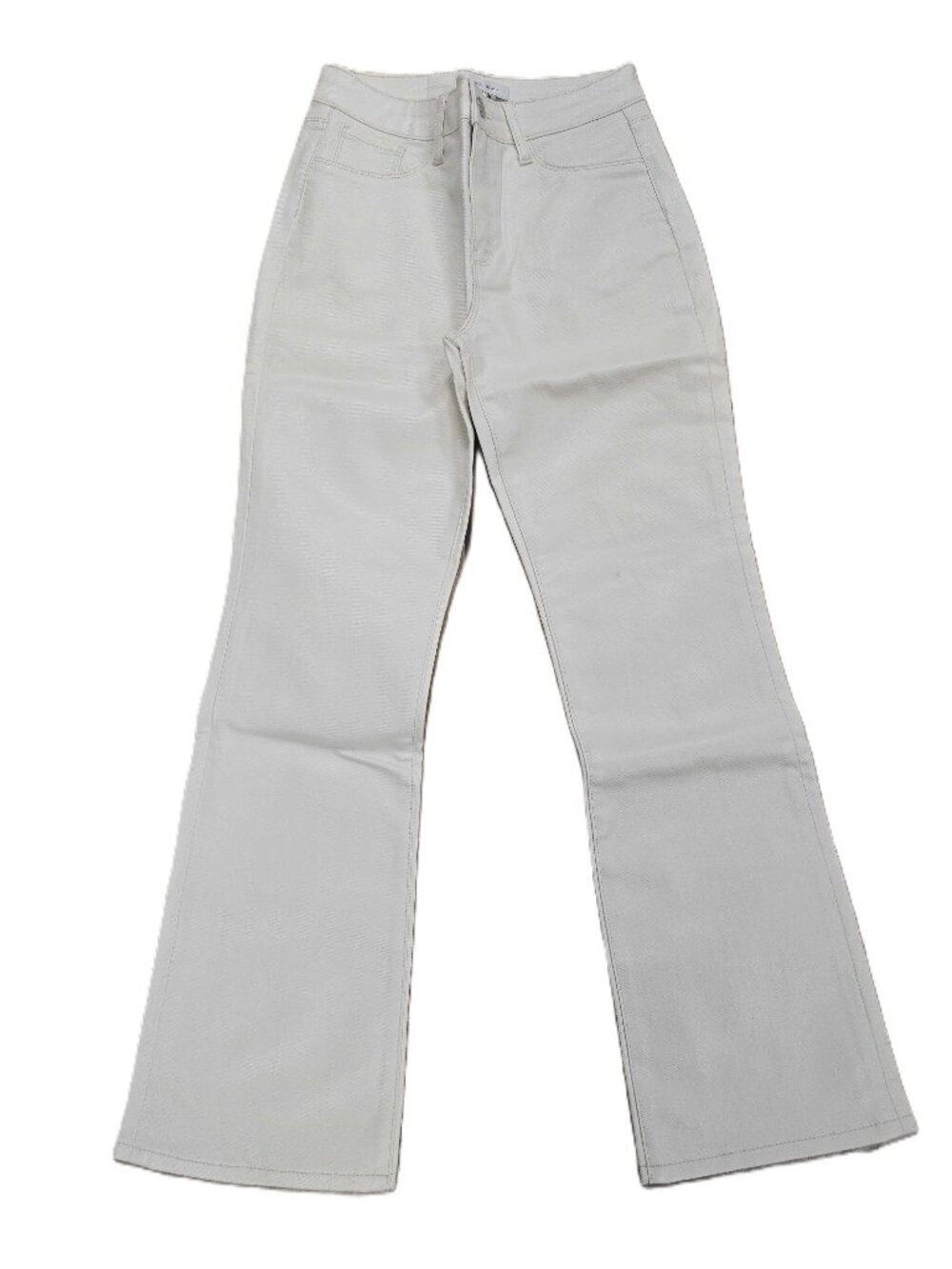 THE NOLI SHOP Aria Coated Flare Jean Vanilla Classic and Petite - Picture 7 of 8